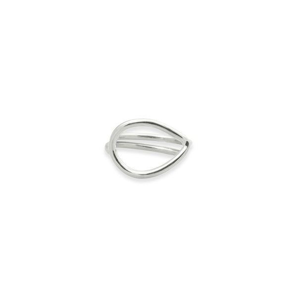 Drop ασημένιο δαχτυλίδι σταγόνα (silver 925°) No3