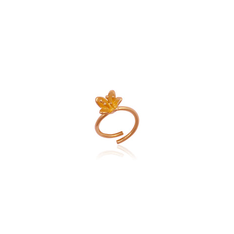 Blossom ροζ χρυσό δαχτυλίδι ανθισμένο λουλούδι ( rose gold-plated) Νο1