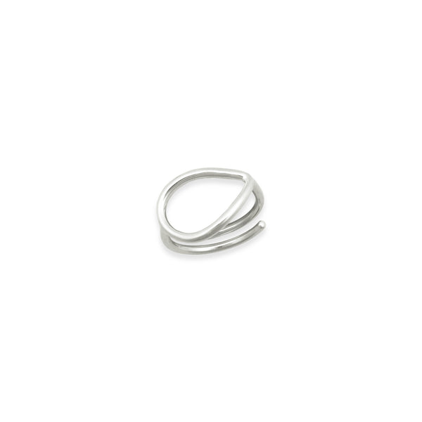 Drop ασημένιο δαχτυλίδι σταγόνα (silver 925°) No2