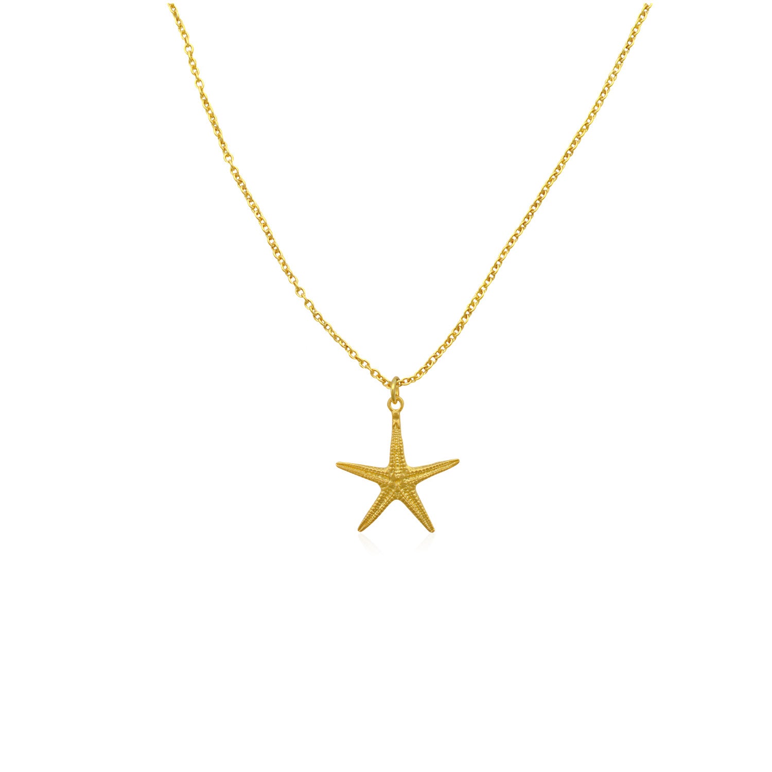 Starfish Κολιέ-αλυσίδα χρυσός Αστερίας (gold-plated) Νο1