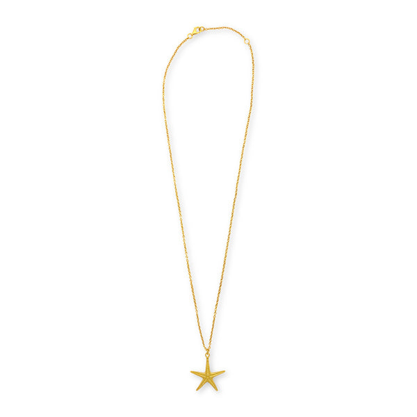 Starfish Κολιέ-αλυσίδα χρυσός Αστερίας (gold-plated) Νο2