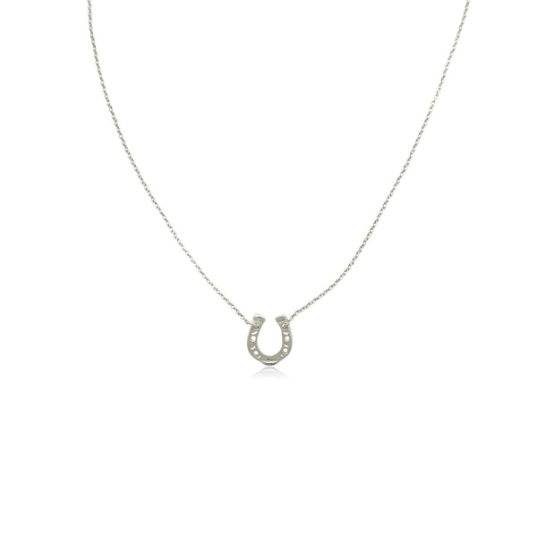 Lucky Horseshoe Γουράκι ασημένιο πέταλο με αλυσίδα (silver 925°) Νο1